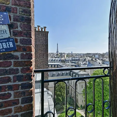 Terrasse Vue Incroyable Sur Tour Eiffel * Paris