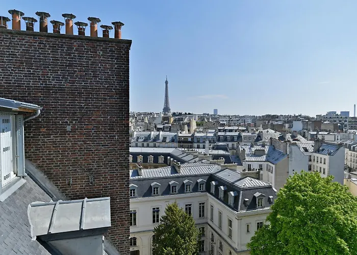 Terrasse Vue Incroyable Sur Tour Eiffel * パリ