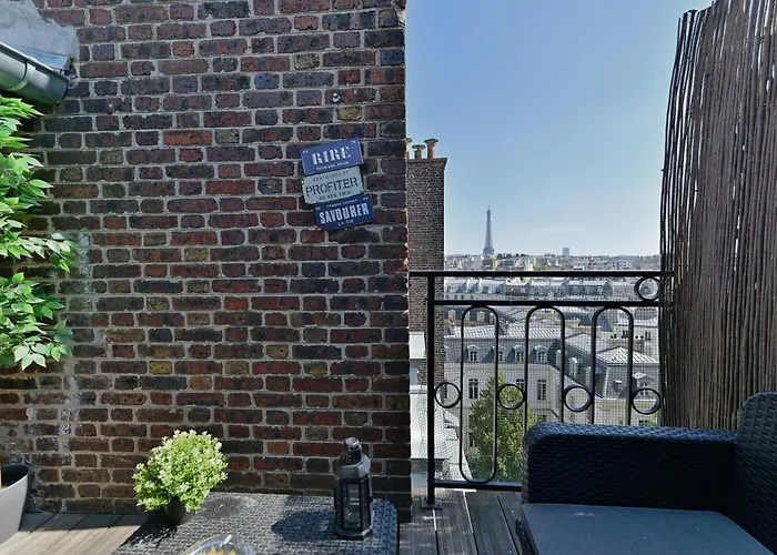アパート Terrasse Vue Incroyable Sur Tour Eiffel *