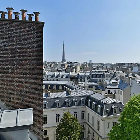Terrasse Vue Incroyable Sur Tour Eiffel * パリ